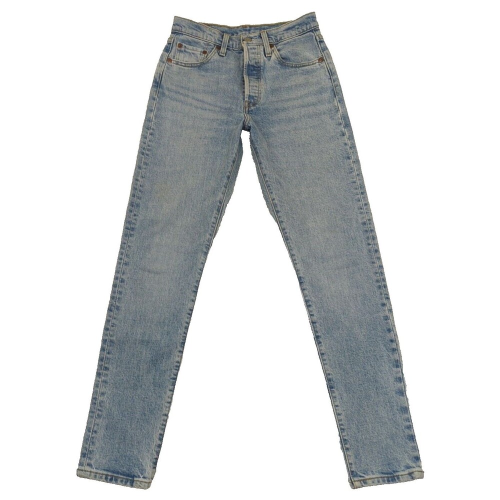 Levi's 501 S Womens Jeans Button Fly Premium Quality Denim 26x29 Blue BIG E
